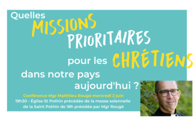Fête de la Saint Pothin : conférence de Mgr Matthieu Rougé