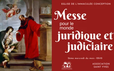 Une messe mensuelle pour le monde juridique et judiciaire