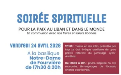 Soirée de prière pour la paix en communion avec le Liban